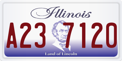 IL license plate A237120