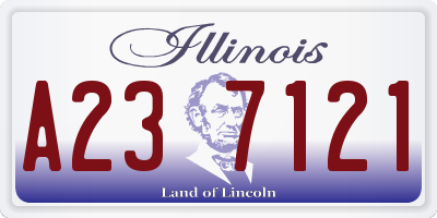IL license plate A237121