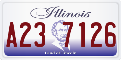 IL license plate A237126