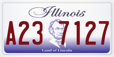 IL license plate A237127