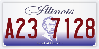 IL license plate A237128