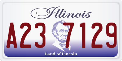 IL license plate A237129