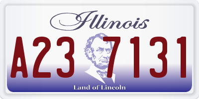 IL license plate A237131