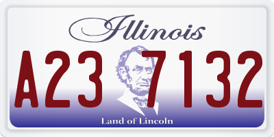 IL license plate A237132
