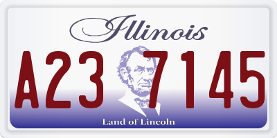 IL license plate A237145