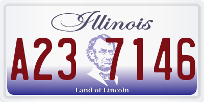 IL license plate A237146