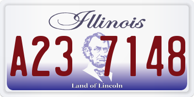 IL license plate A237148