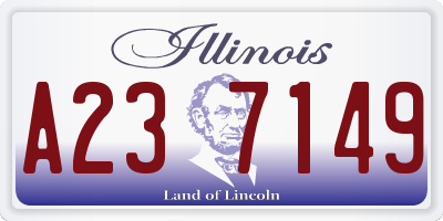 IL license plate A237149