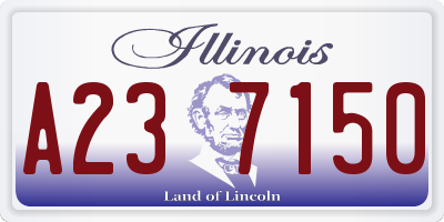 IL license plate A237150