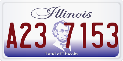 IL license plate A237153
