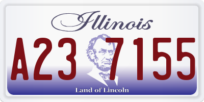 IL license plate A237155