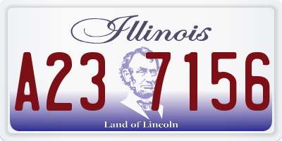 IL license plate A237156