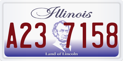 IL license plate A237158