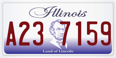 IL license plate A237159