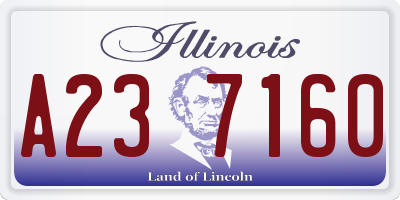 IL license plate A237160