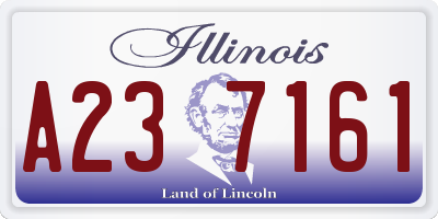 IL license plate A237161