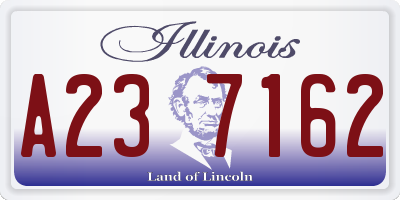 IL license plate A237162