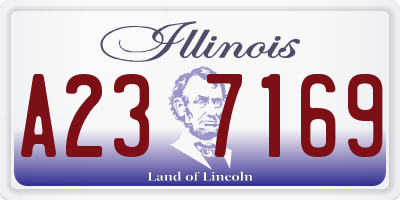 IL license plate A237169