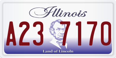 IL license plate A237170