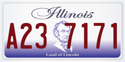 IL license plate A237171