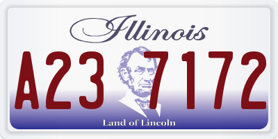 IL license plate A237172