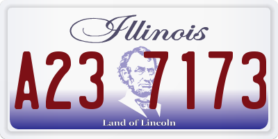 IL license plate A237173