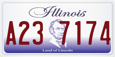 IL license plate A237174