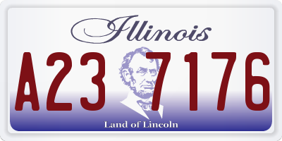 IL license plate A237176