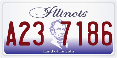 IL license plate A237186