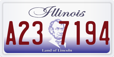 IL license plate A237194