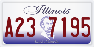 IL license plate A237195