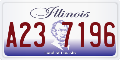 IL license plate A237196