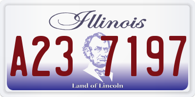IL license plate A237197