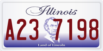IL license plate A237198