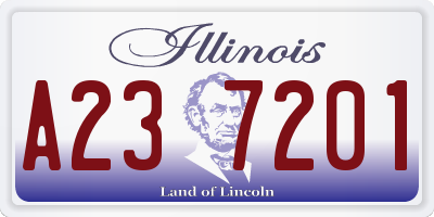 IL license plate A237201