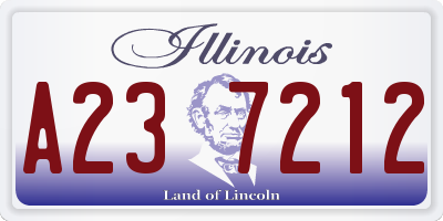 IL license plate A237212
