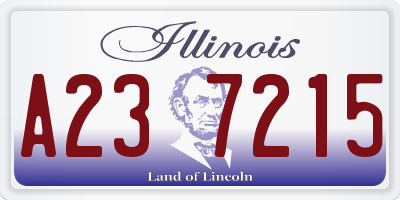 IL license plate A237215