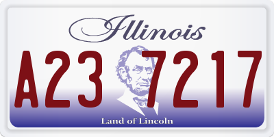 IL license plate A237217