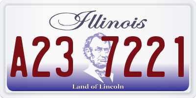 IL license plate A237221