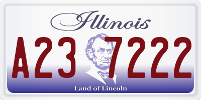 IL license plate A237222