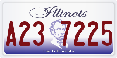 IL license plate A237225