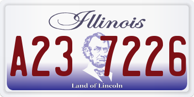 IL license plate A237226