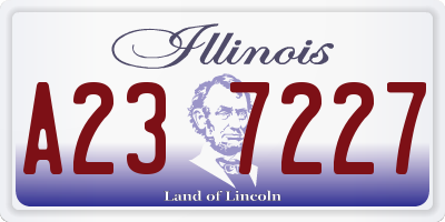 IL license plate A237227
