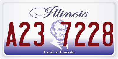 IL license plate A237228