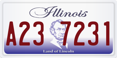 IL license plate A237231