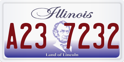 IL license plate A237232