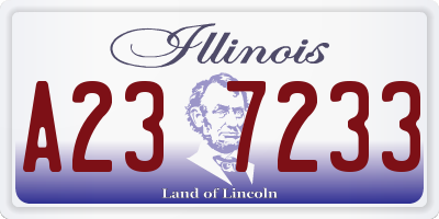 IL license plate A237233