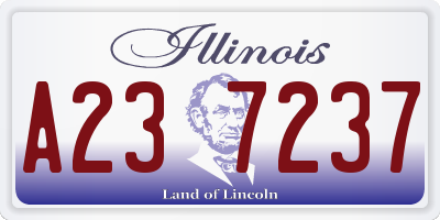 IL license plate A237237