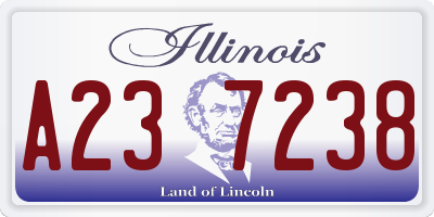 IL license plate A237238