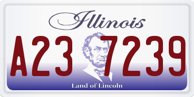 IL license plate A237239